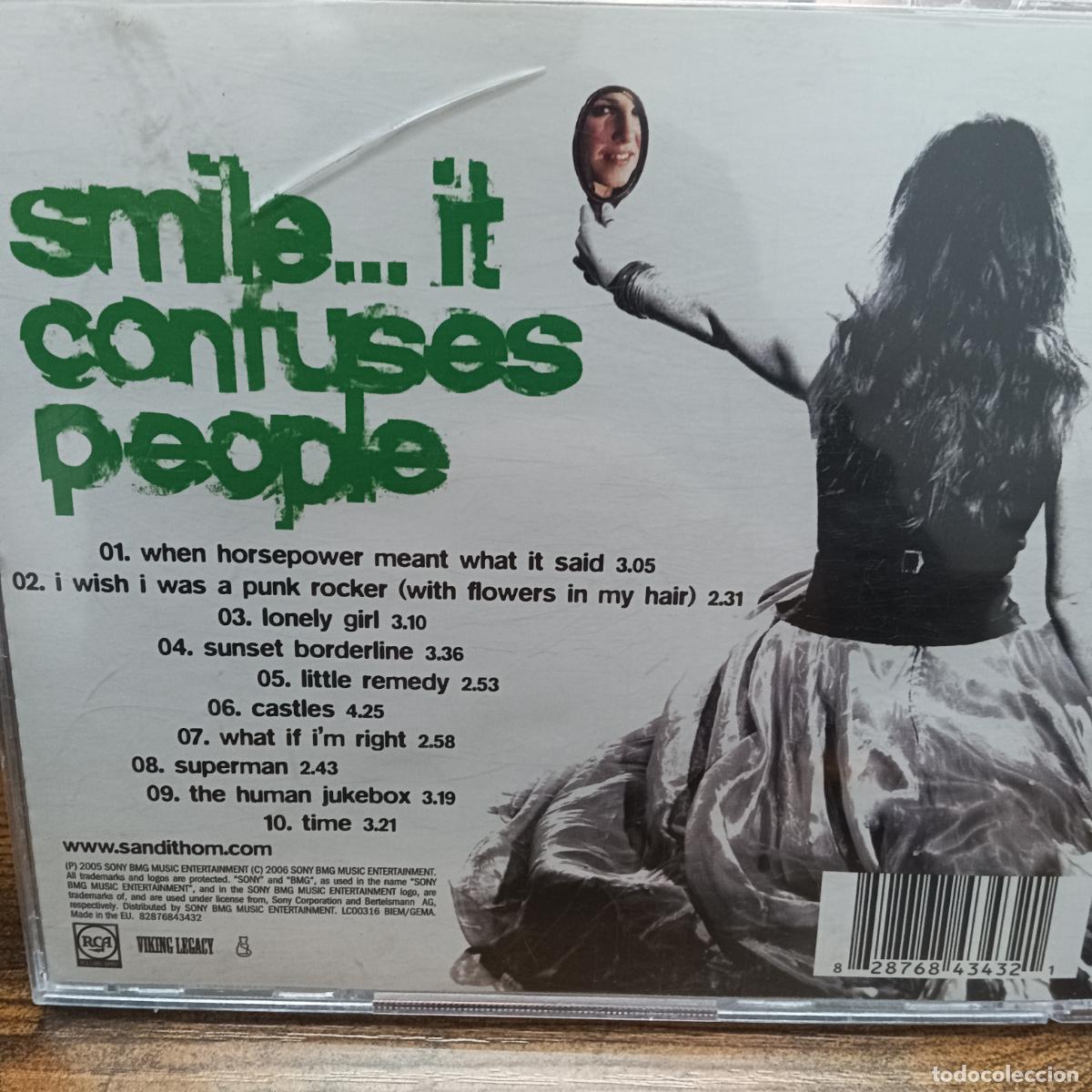 CDs de m&uacute;sica: SANDI THOM, SMILE... IT CONFUSES PEOPLE. CD - Foto 2
