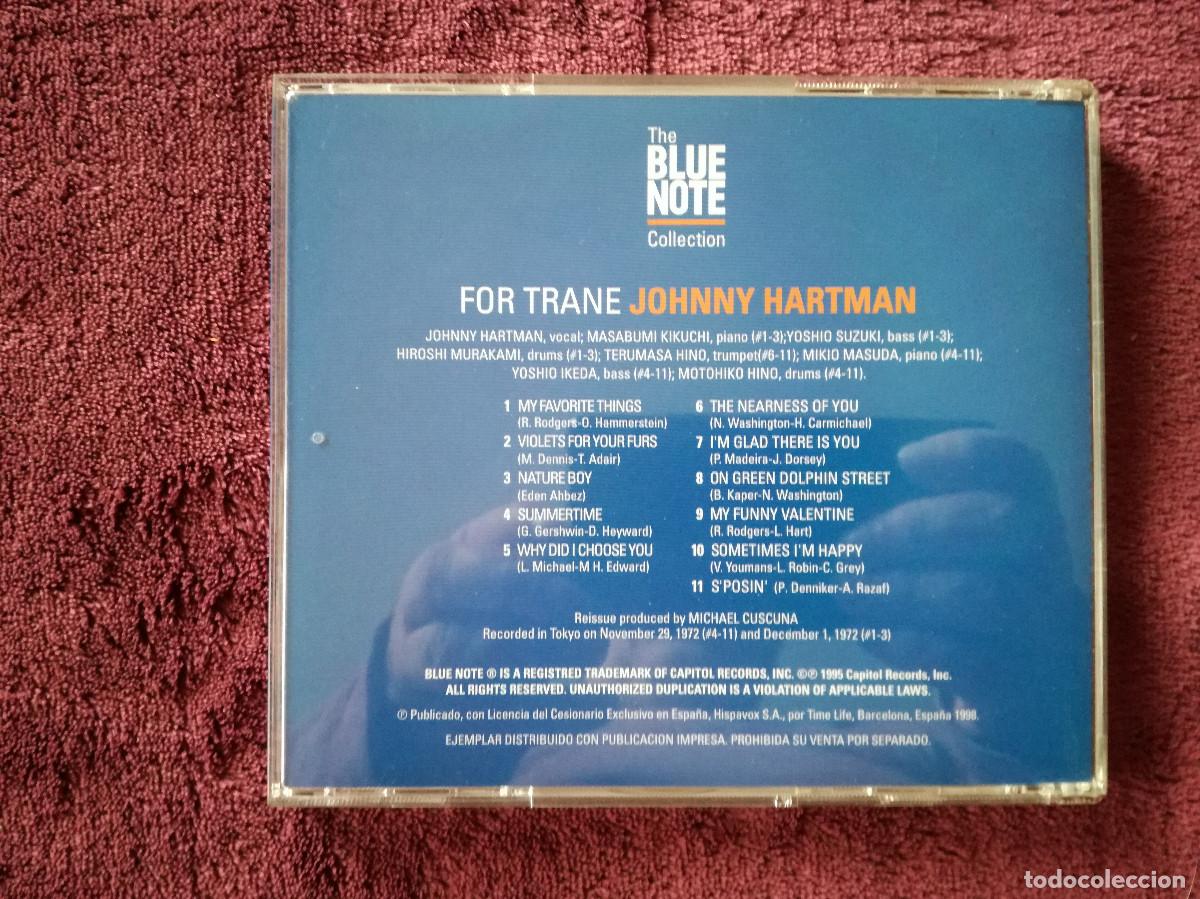 CDs de m&uacute;sica: JOHNNY HARTMAN - FOR TRANE - BLUE NOTE - PEDIDO MINIMO 7&euro; - Foto 2