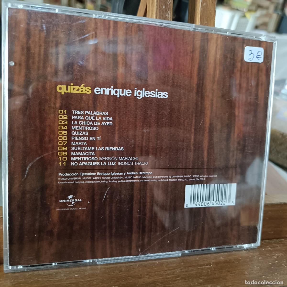 CDs de m&uacute;sica: Enrique Iglesias - Quiz&aacute;s - CD. - Foto 2