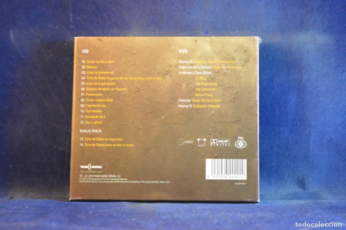 CDs de m&uacute;sica: DAVID BISBAL &ndash; PREMONICI&Oacute;N - CD + DVD - Foto 2