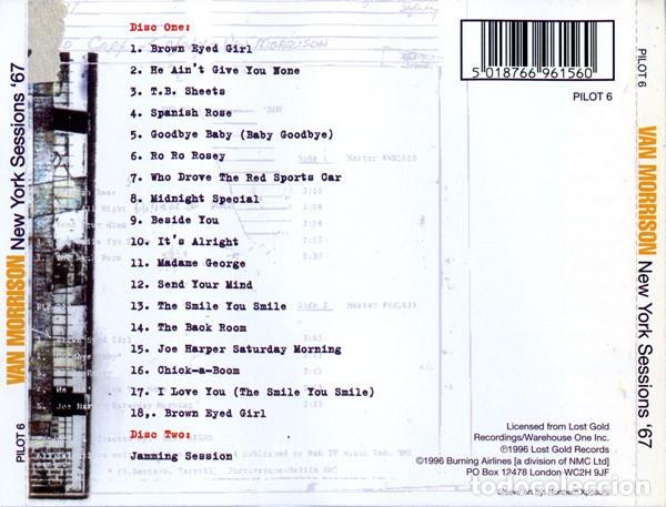 CDs de m&uacute;sica: Van Morrison - New York Sessions 67 (2 CDs) - Foto 2