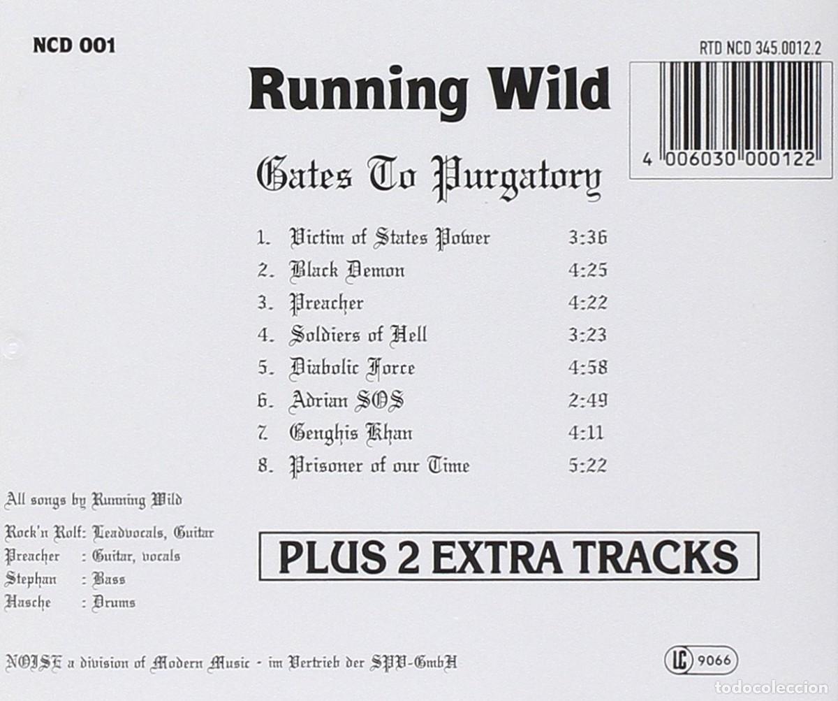 CDs de m&uacute;sica: Running Wild -Gates to Purgatory - Foto 2