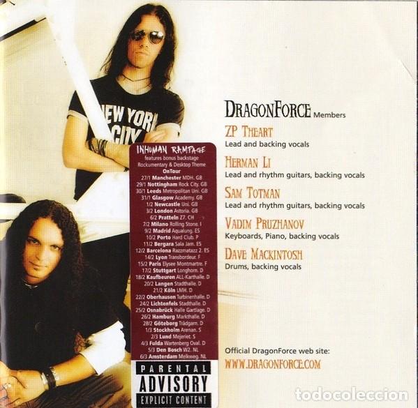 CDs de m&uacute;sica: DragonForce &ndash; Inhuman Rampage - Foto 4