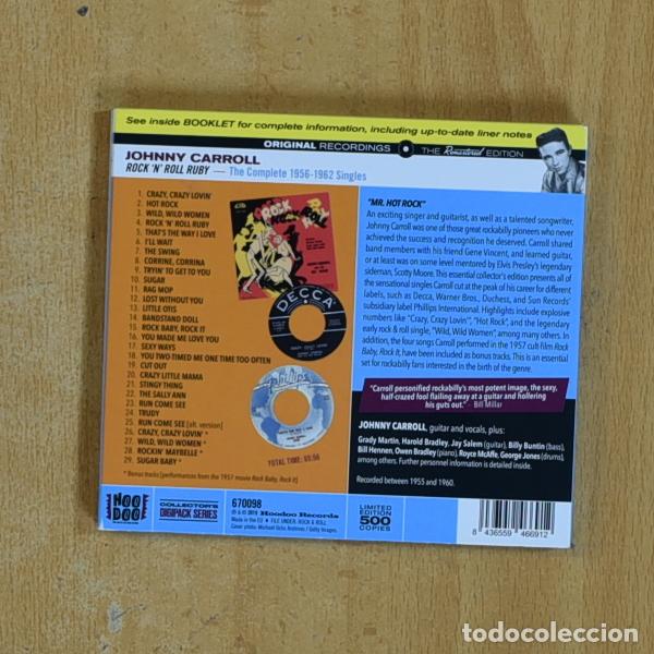 CDs de m&uacute;sica: JOHNNY CARROLL - ROCK N ROLL RUBY - CD - Foto 2