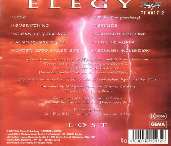 CDs de m&uacute;sica: Elegy&ndash; Lost - CD, Album - Foto 3