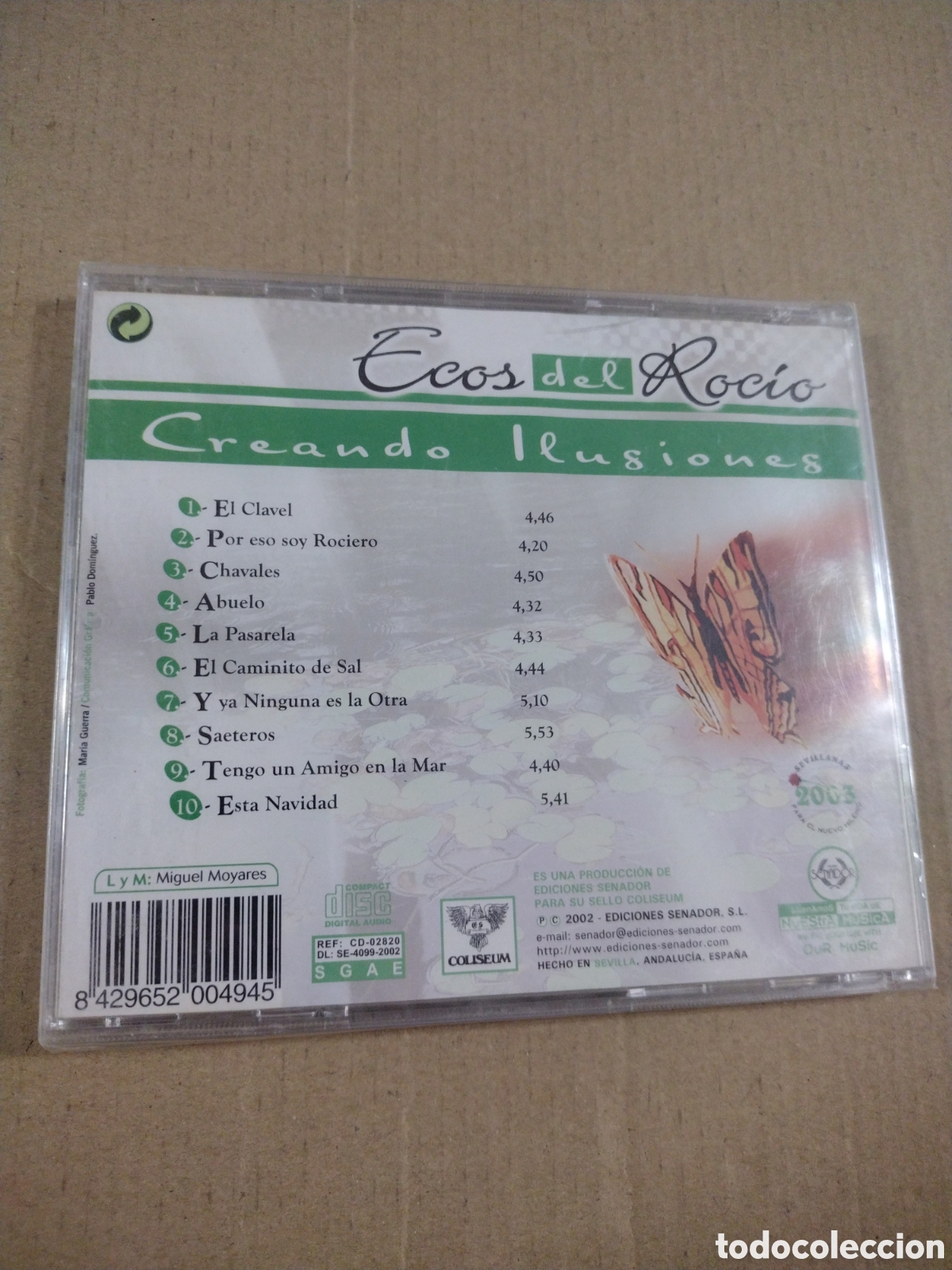 CDs de m&uacute;sica: ECOS DEL ROC&Iacute;O. CREANDO ILUSIONES. CD. Precintado - Foto 2