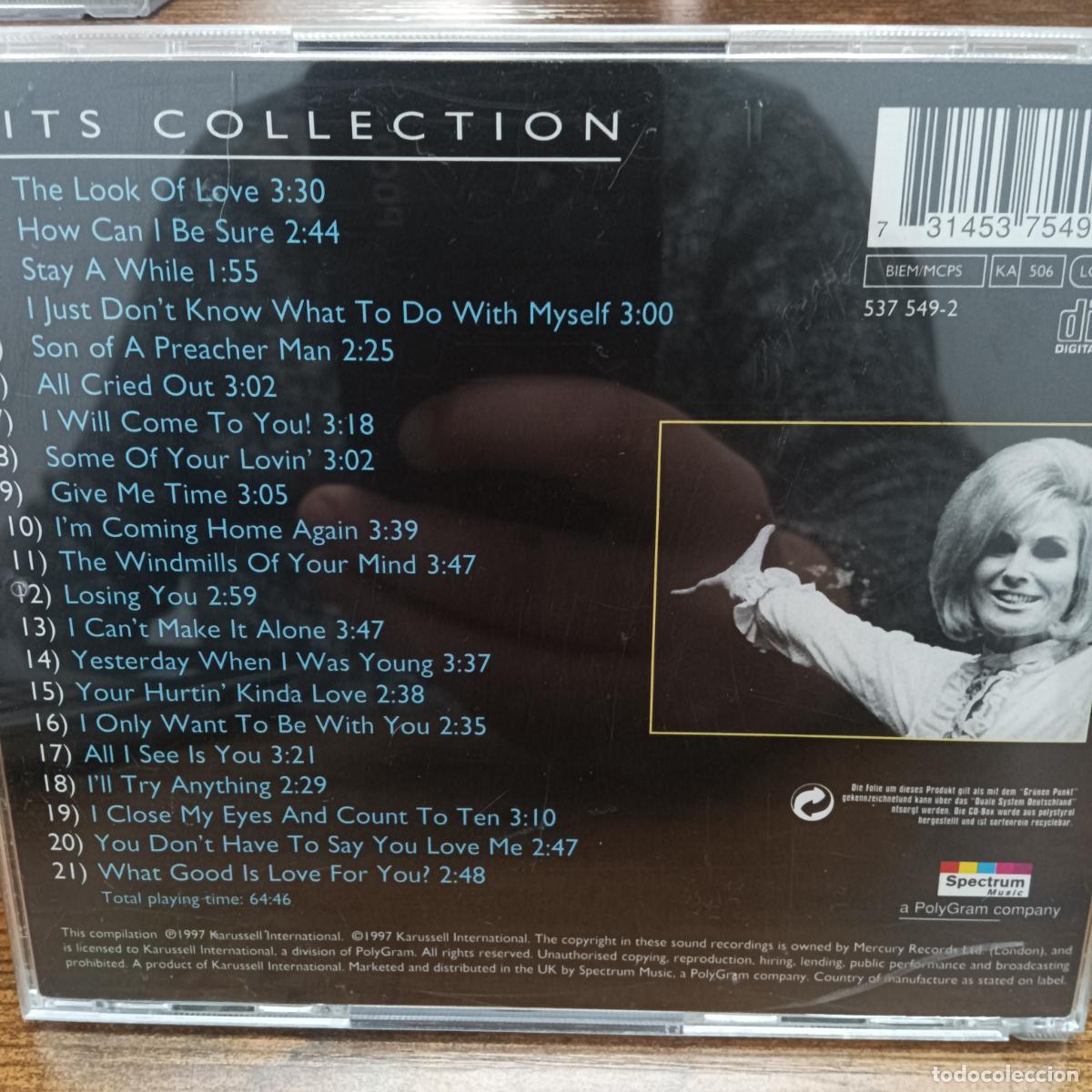 CDs de m&uacute;sica: DUSTY SPRINGFIELD, HITS COLLECTION. CD - Foto 2