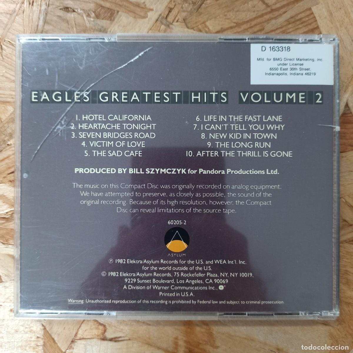 CDs de m&uacute;sica: CD Eagles &ndash; Eagles Greatest Hits Volume 2 - Foto 2
