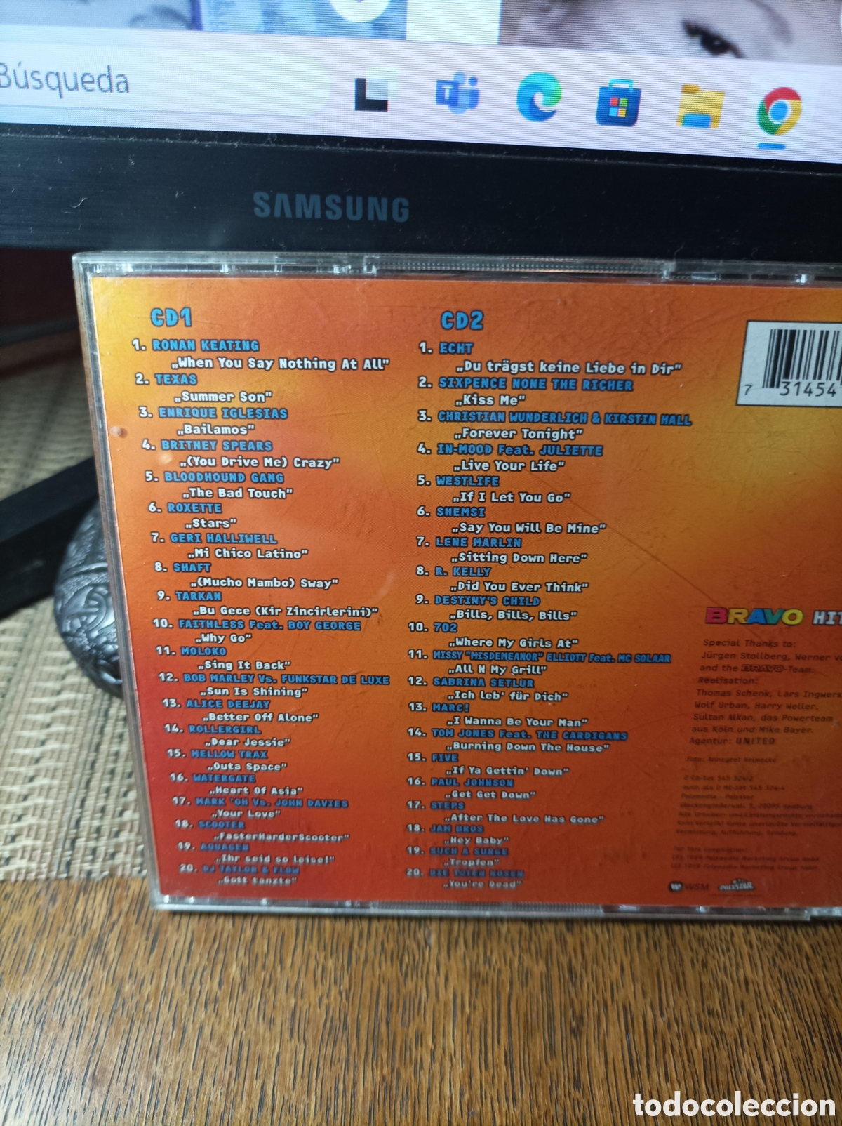 CDs de m&uacute;sica: Bravo. Hits. 27. Britney Spears, Texas. 2 cds - Foto 2