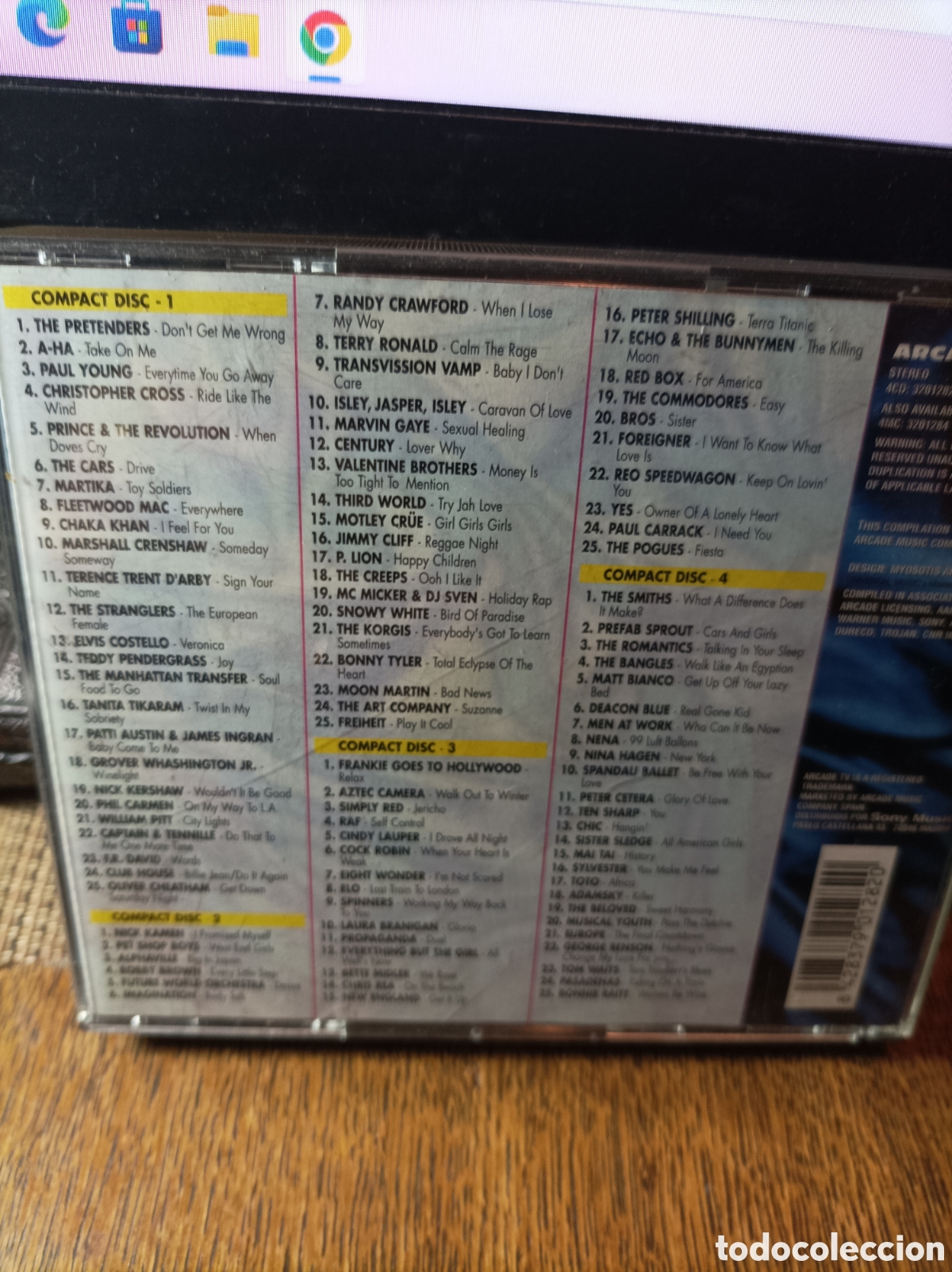 CDs de m&uacute;sica: Los 100 mayores &eacute;xitos de los 80. 4 cds. - Foto 2
