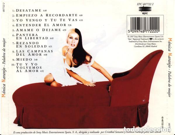 CDs de m&uacute;sica: MONICA NARANJO PALABRA DE MUJER CD - Foto 2