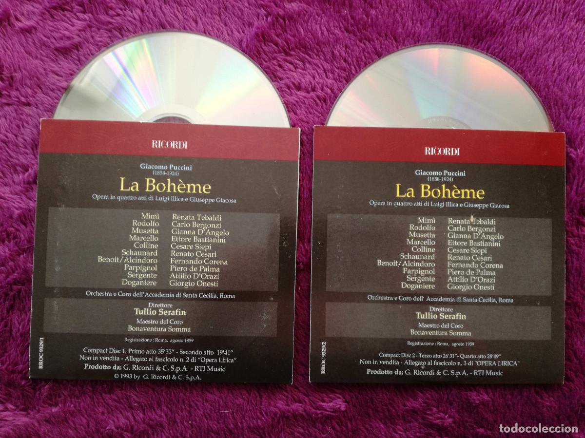 CDs de m&uacute;sica: PUCCINI - LA BOHEME - TEBALDI - 2 CD - PEDIDO MINIMO 7&euro; - Foto 2