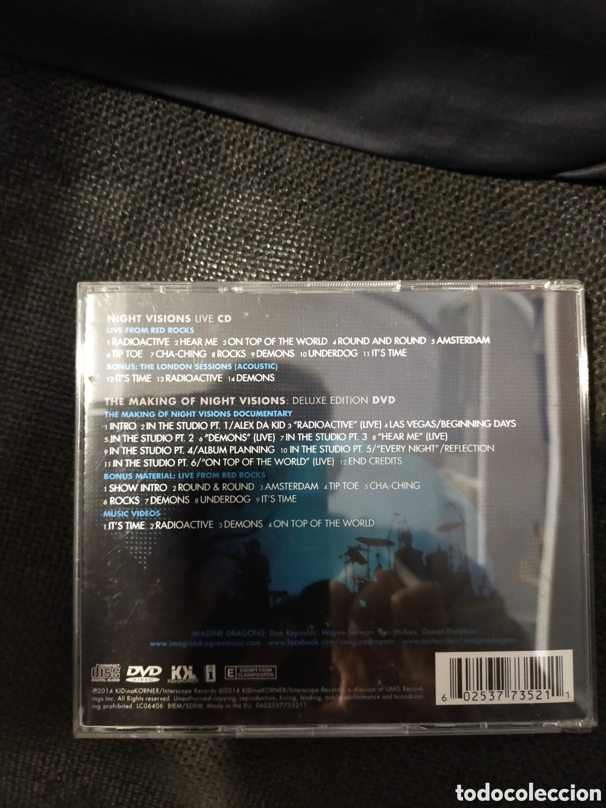 CDs de m&uacute;sica: IMAGINE DRAGONS NIGHT VISIONS LIBE CD BUEN ESTADO - Foto 2