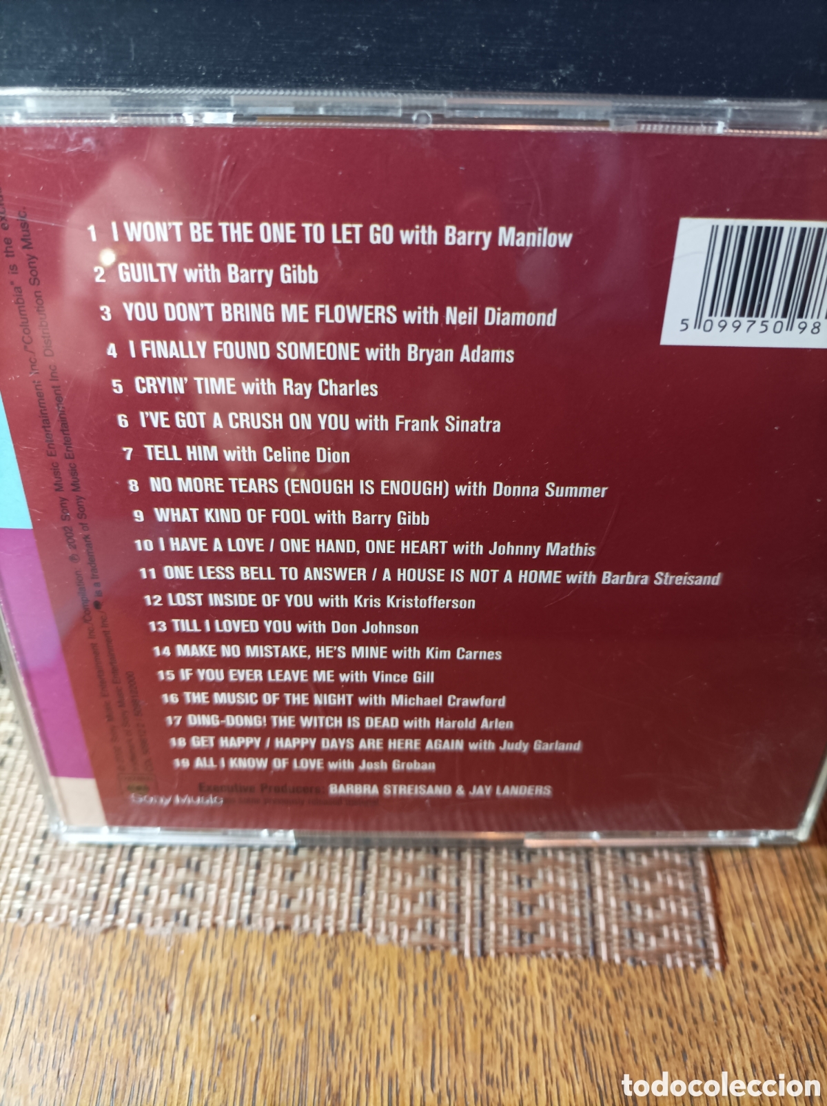 CDs de m&uacute;sica: Barbra streisand. Duets. Cd. - Foto 2