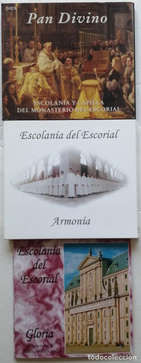 Musik-CDs: LOTE DE 3 CDS DE LA ESCOLAN&Iacute;A DEL MONASTERIO DE SAN LORENZO DE EL ESCORIAL