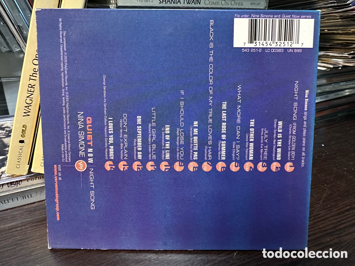 CDs de m&uacute;sica: Nina Simone - Night Song (CD) - Foto 3