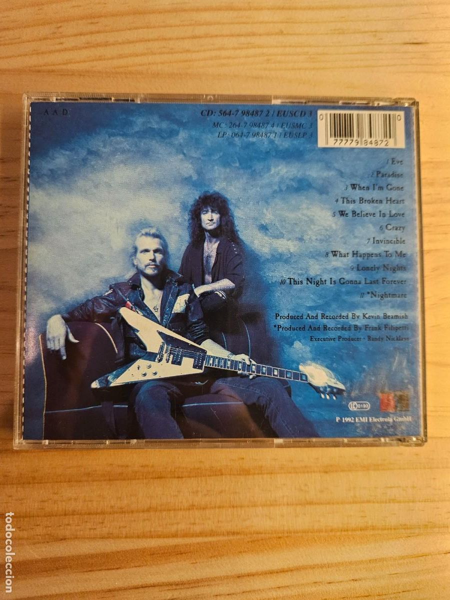 CDs de m&uacute;sica: MCAULEY & SCHENKER GROUP - MSG 1992 (CD) Michael Schenker - Robin McAuley - Foto 2