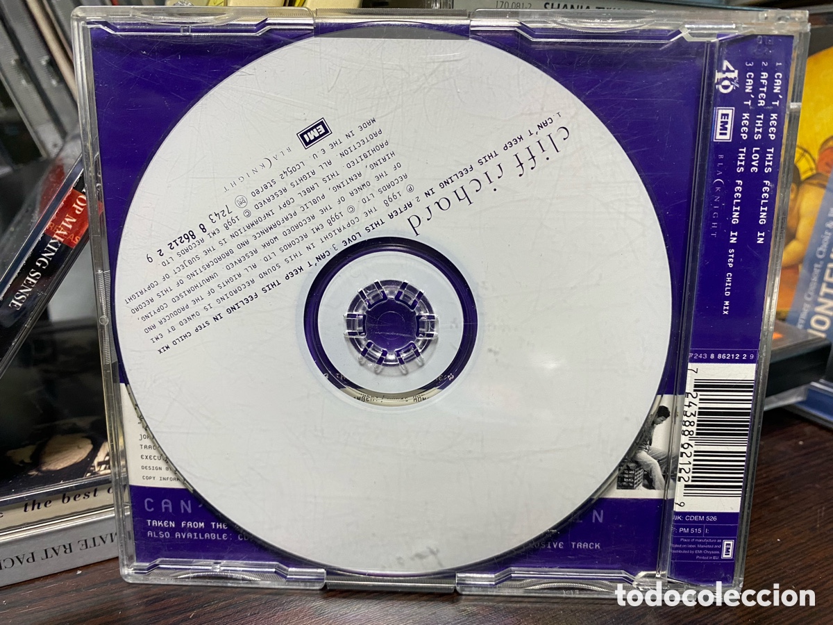 CDs de m&uacute;sica: Cliff Richard - Cant Keep This Feeling In (CD, Single) - Foto 2