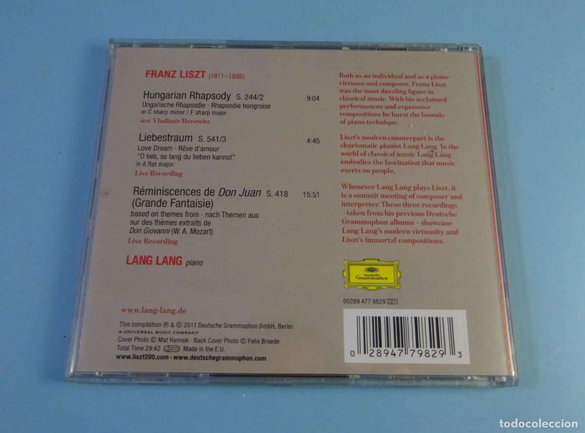 CDs de m&uacute;sica: LANG LANG. LISZT. DEUTSCHE GRAMMOPHON. CD 2011 - Foto 3