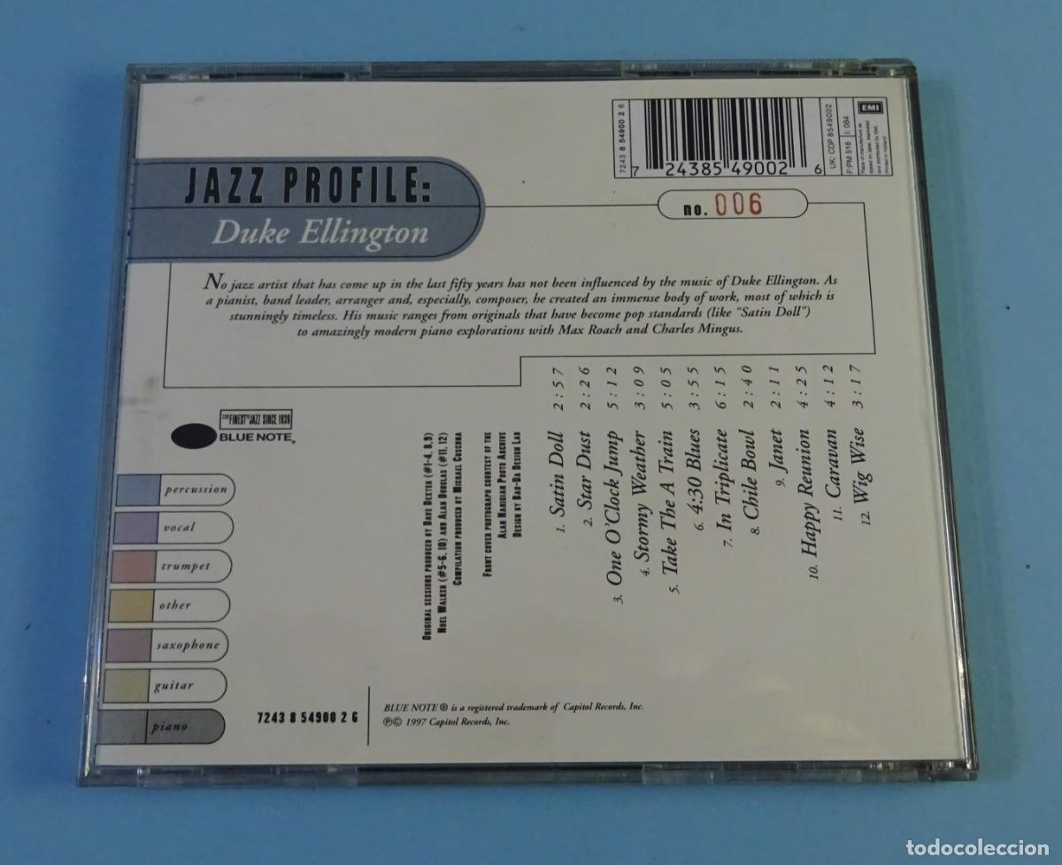 CDs de m&uacute;sica: DUKE ELLINGTON. N&ordm; 6 JAZZ PROFILE. CD BLUE NOTE - Foto 3