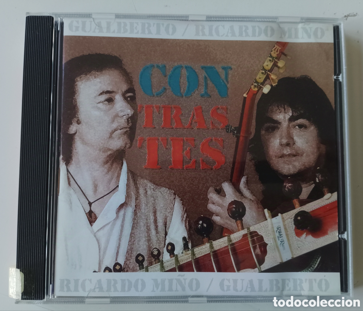 CDs de m&uacute;sica: Gualberto y Ricardo Mi&ntilde;o - Con trastes - Foto 1