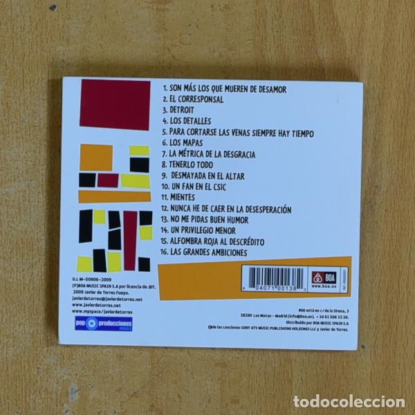 CDs de m&uacute;sica: JAVIER DE TORRES - LAS GRANDES AMBICIONES - CD - Foto 2