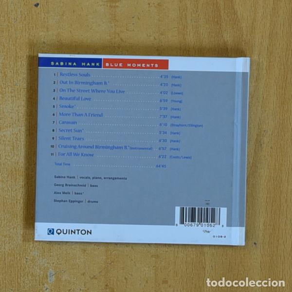 CDs de m&uacute;sica: SABINA HANK - BLUE MOMENTS - CD - Foto 2