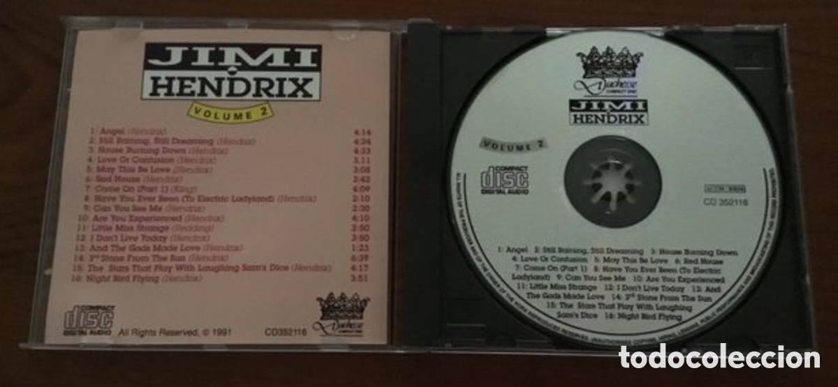 CDs de m&uacute;sica: Cd. Jimi Hendrix. Volumen 2 - Foto 2