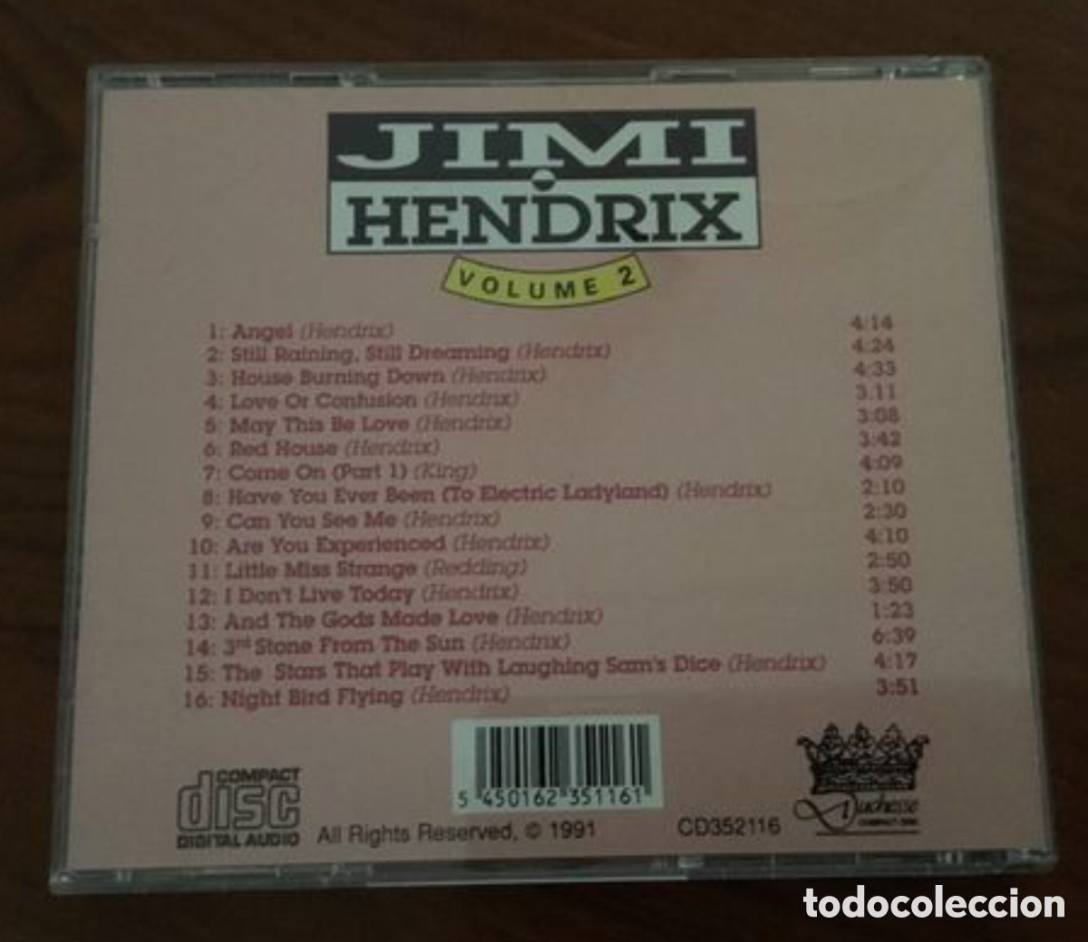 CDs de m&uacute;sica: Cd. Jimi Hendrix. Volumen 2 - Foto 3
