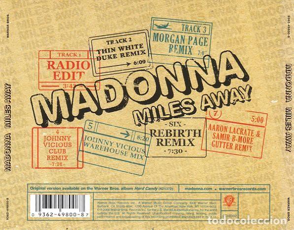 CDs de m&uacute;sica: Madonna &ndash; Miles Away - CD, Maxi-Single - Foto 2