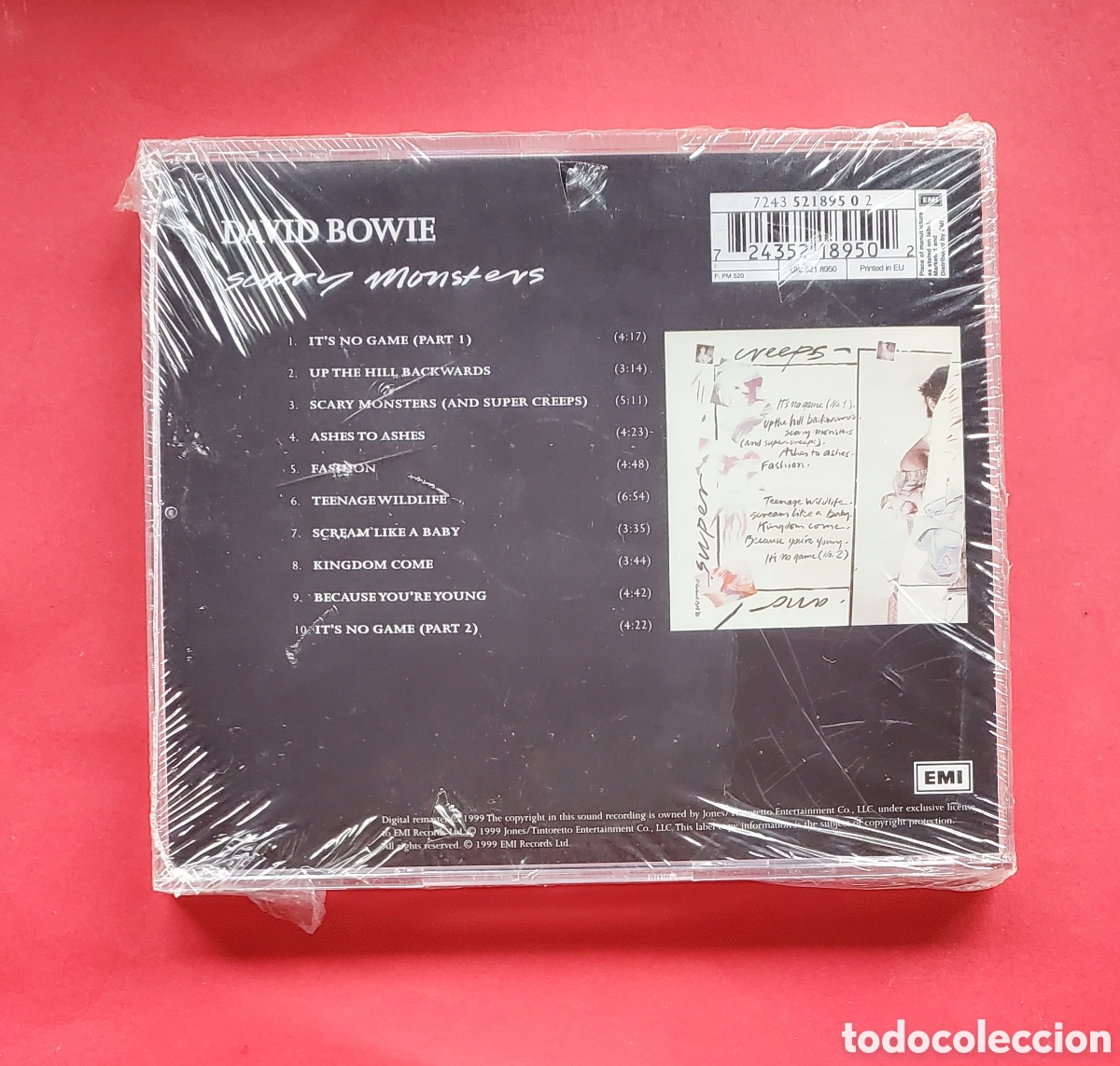 CDs de m&uacute;sica: Cd PRECINTADo . DAVID BOWIE Scary Monsters - Foto 2