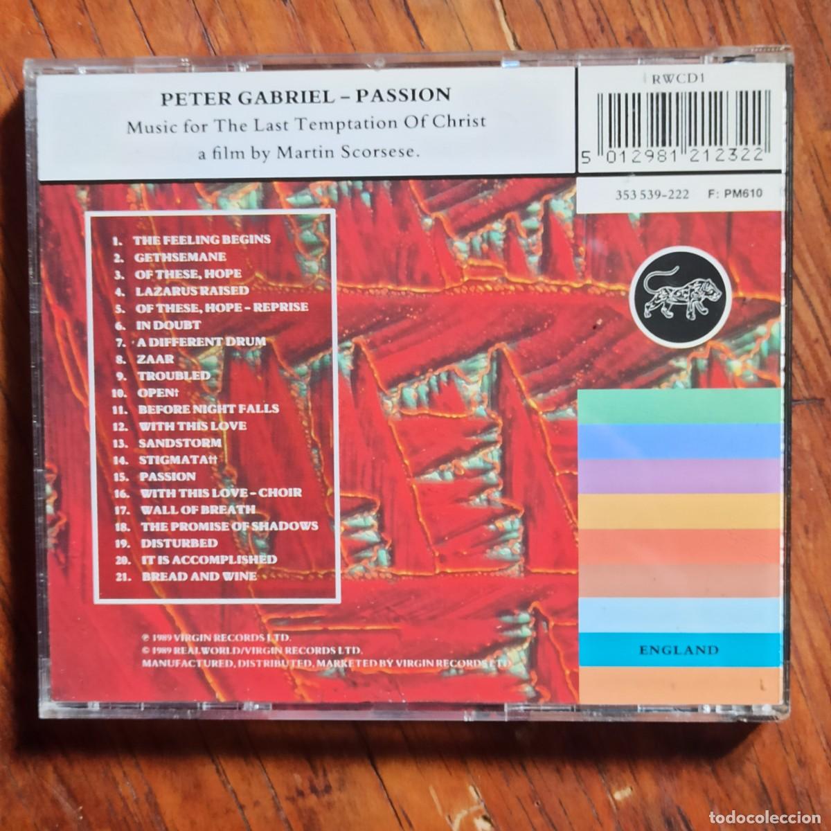 CDs de m&uacute;sica: CD Peter Gabriel &ndash; Passion - Foto 2