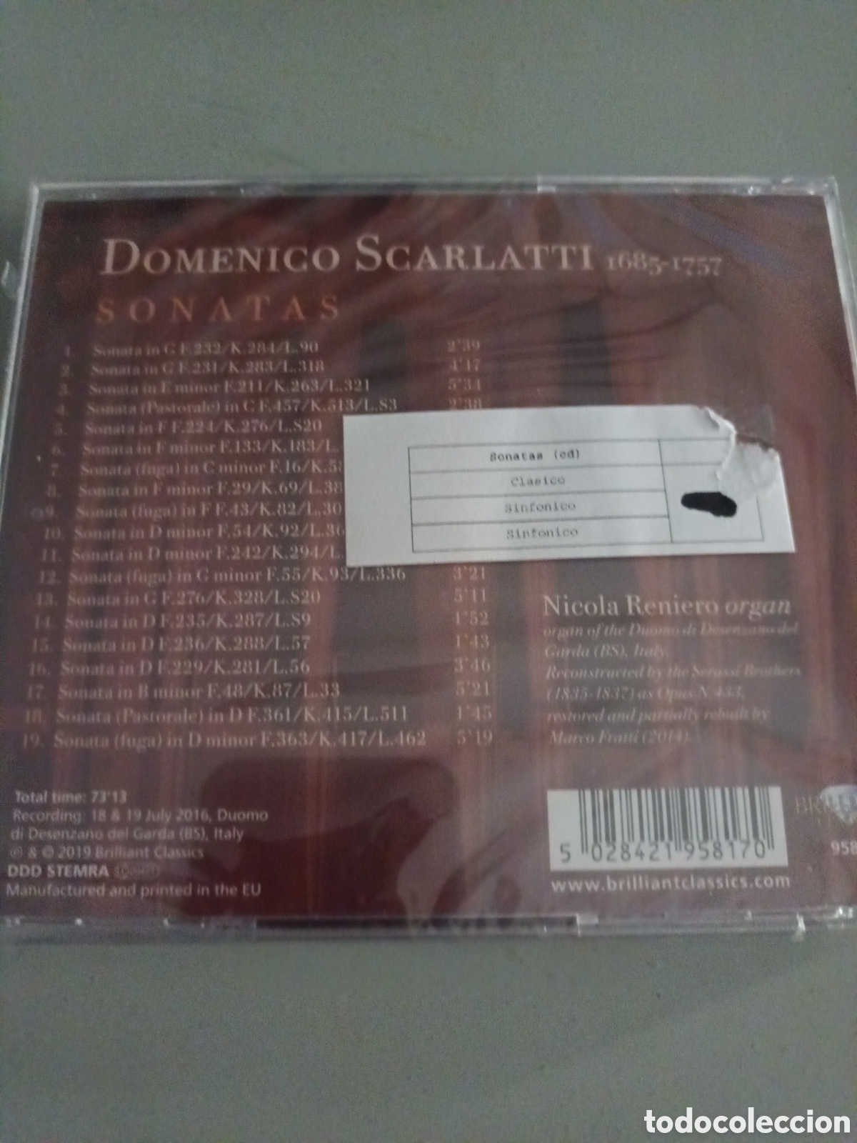 CDs de m&uacute;sica: D.Scarlatti sonatas precintado - Foto 2