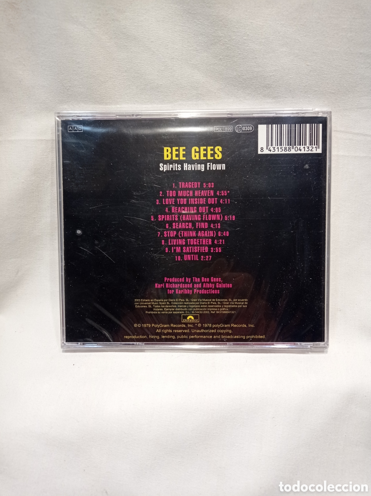 CDs de m&uacute;sica: CD BEE GEES. SPIRITS HAVING FLOWN. PRECINTADO - Foto 2