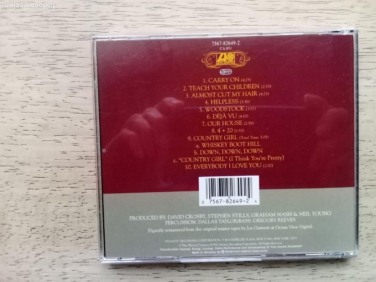 CDs de m&uacute;sica: Crosby, Still, Nash & Young. D&eacute;j&agrave; vu. CD - Foto 2