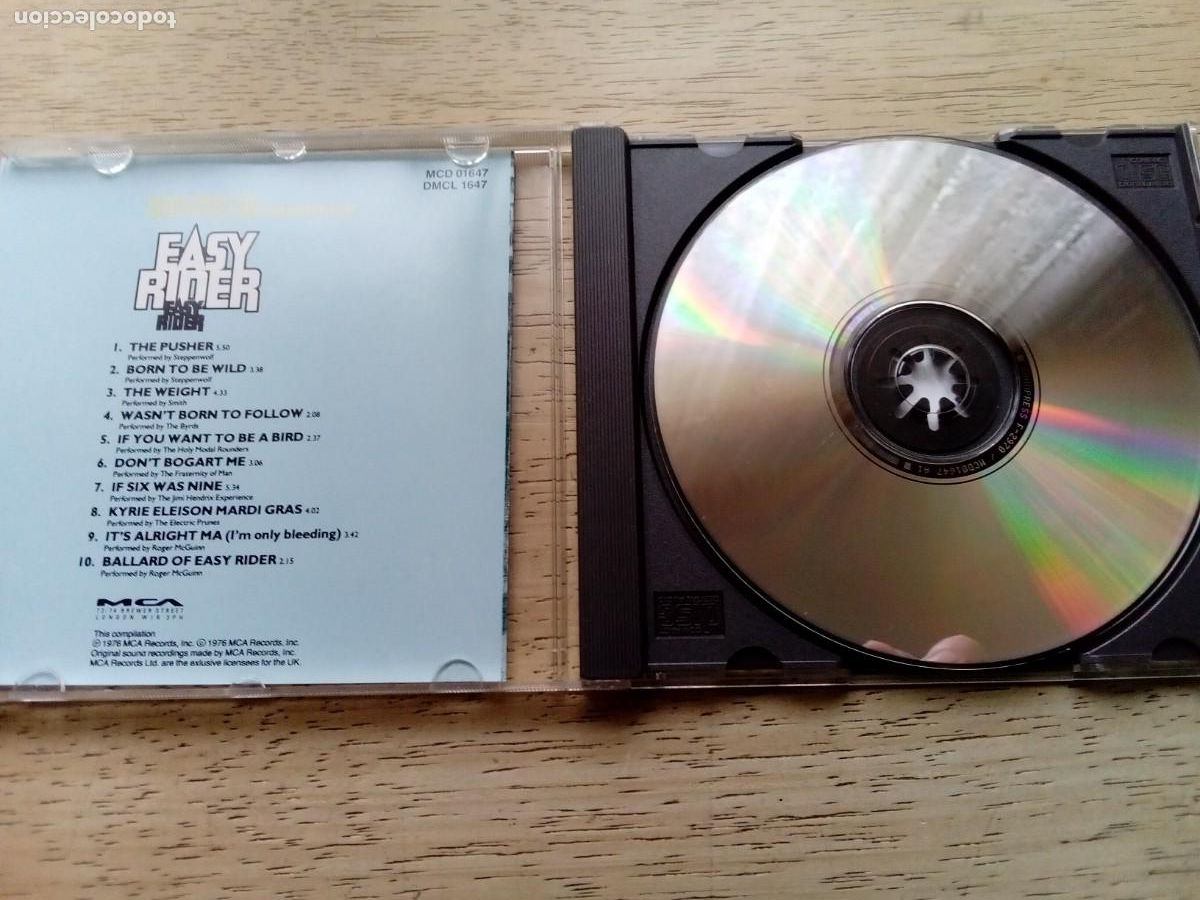 CDs de m&uacute;sica: Easy Rider. BSO. CD. Grupos 70s - Foto 4