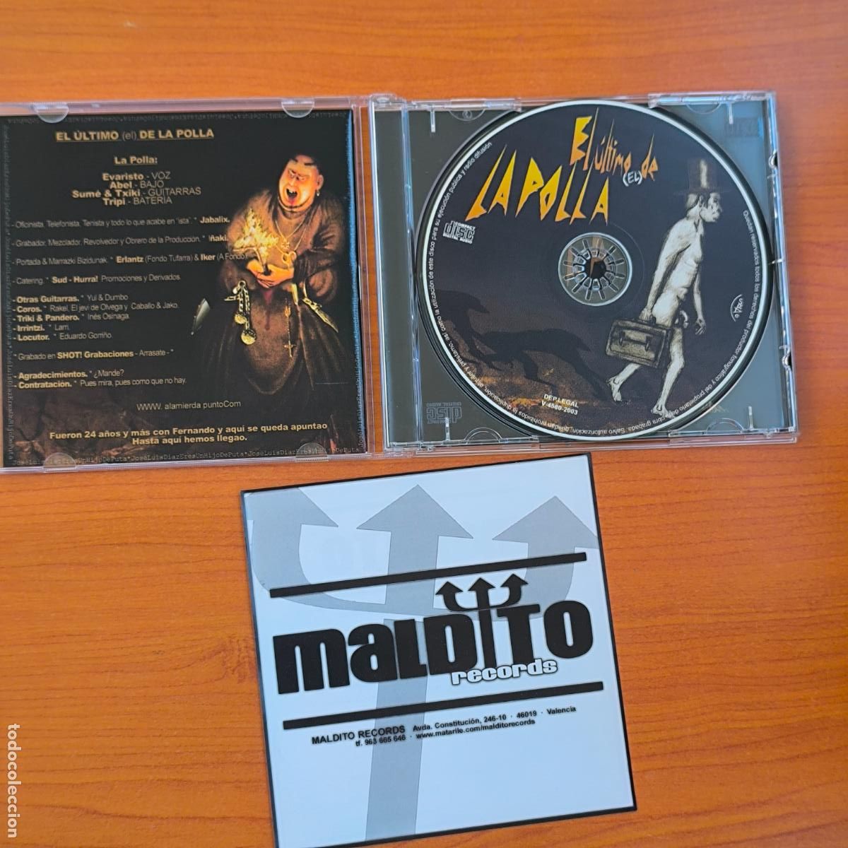 CDs de m&uacute;sica: El &uacute;ltimo de la polla CD la polla records - Foto 3