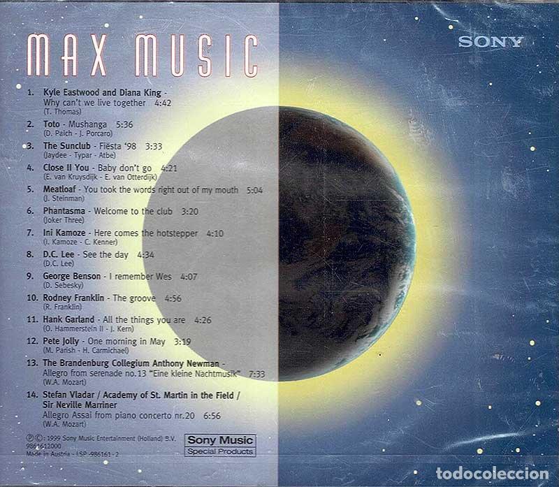 CDs de m&uacute;sica: Max Music. CD (precintado) - Foto 2