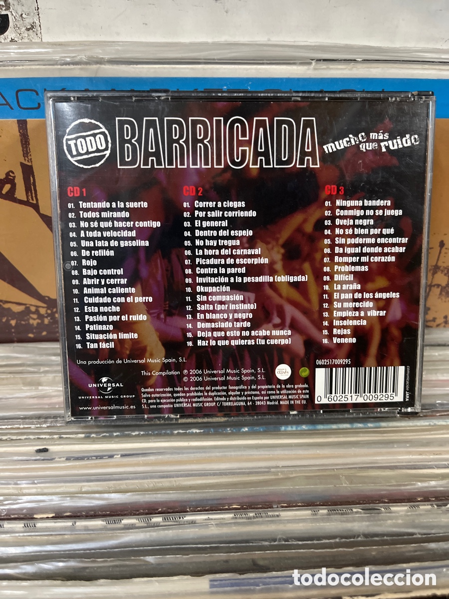 CDs de m&uacute;sica: Todo barricada mucho mas que ruido 3 cds - Foto 2