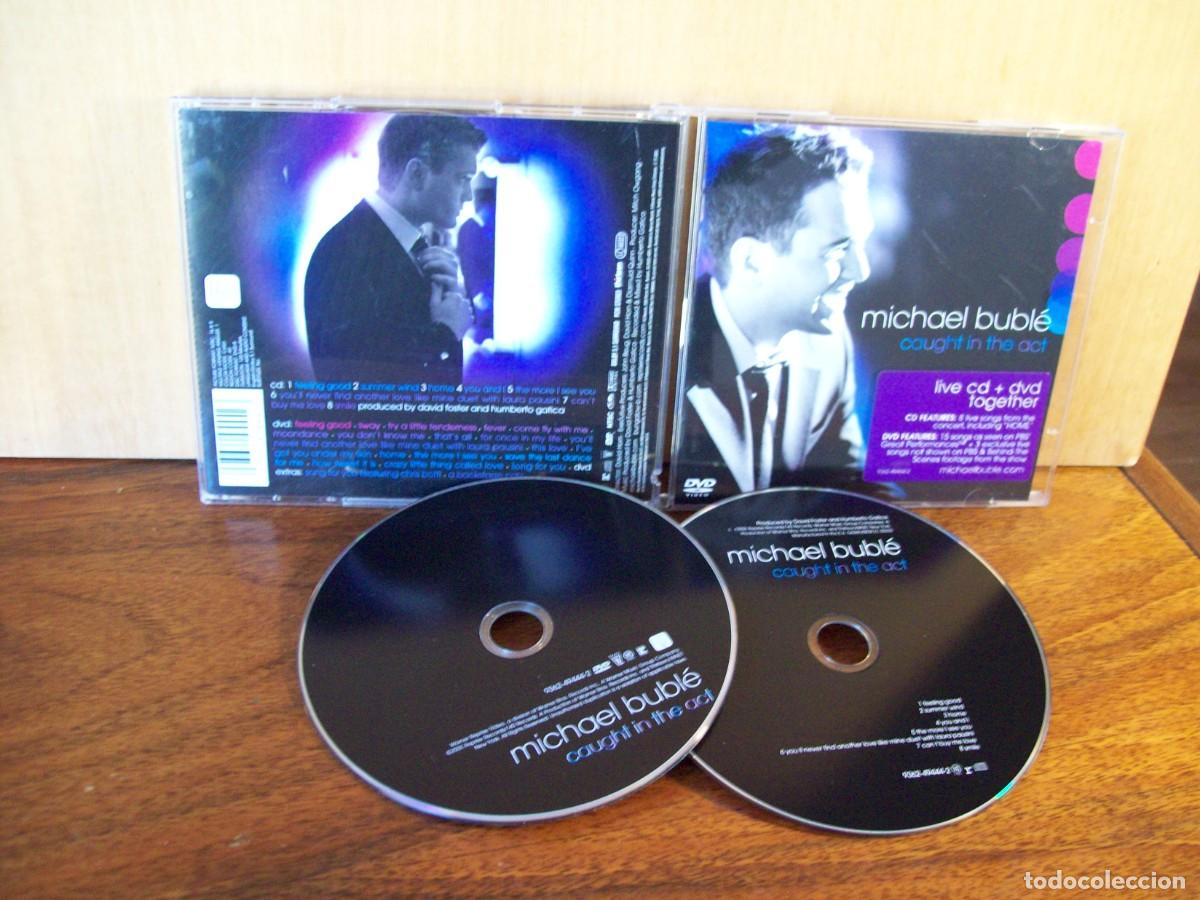 CDs de m&uacute;sica: MICHAEL BUBLE - CAUGHT IN THE ACT - CD + DVD COMO NUEVOS - Foto 1