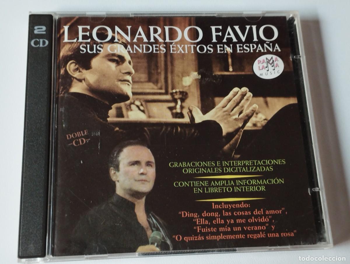 CDs de m&uacute;sica: 2 CD LEONARDO FAVIO SUS EXITOS EN ESPA&Ntilde;A - Foto 1