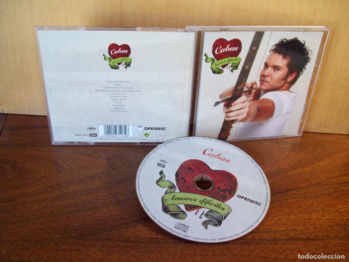 CDs de m&uacute;sica: CABAS - AMORES DIFICILES - CD MADE IN E.U. - Foto 1
