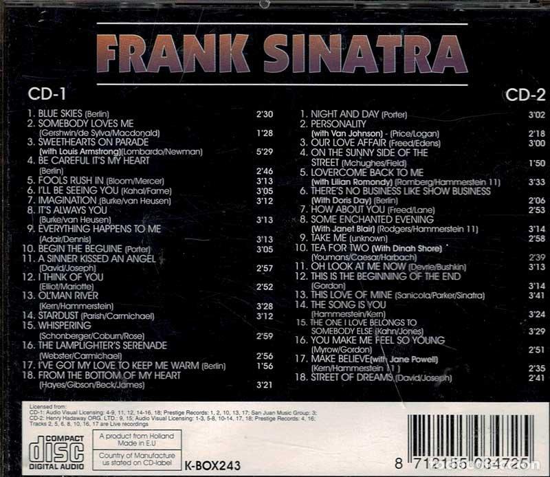 CDs de m&uacute;sica: Frank Sinatra - Frank Sinatra. 2 x CD - Foto 2