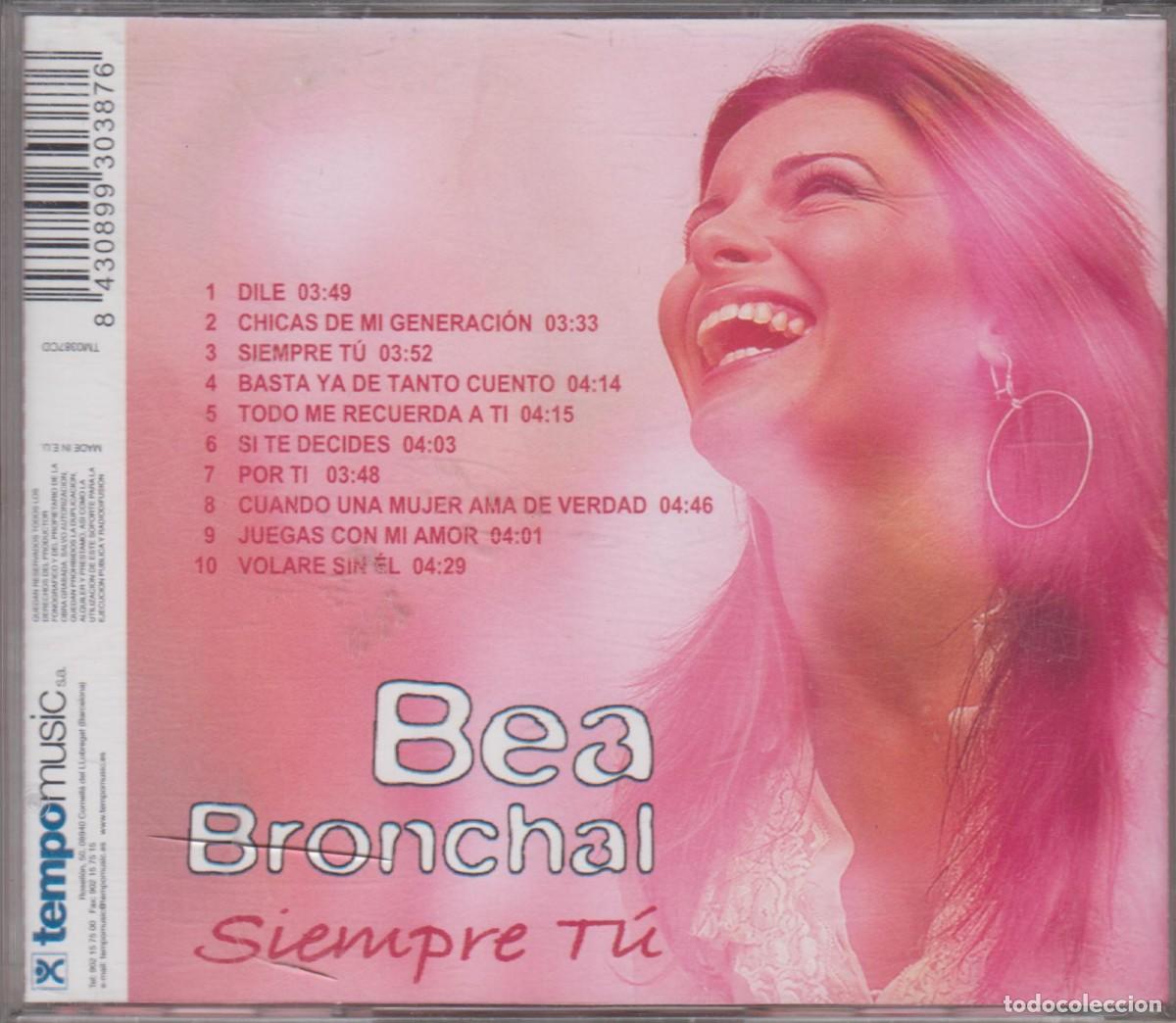 CDs de m&uacute;sica: Bea Bronchal cd Siempre T&uacute; 2002 - Foto 2