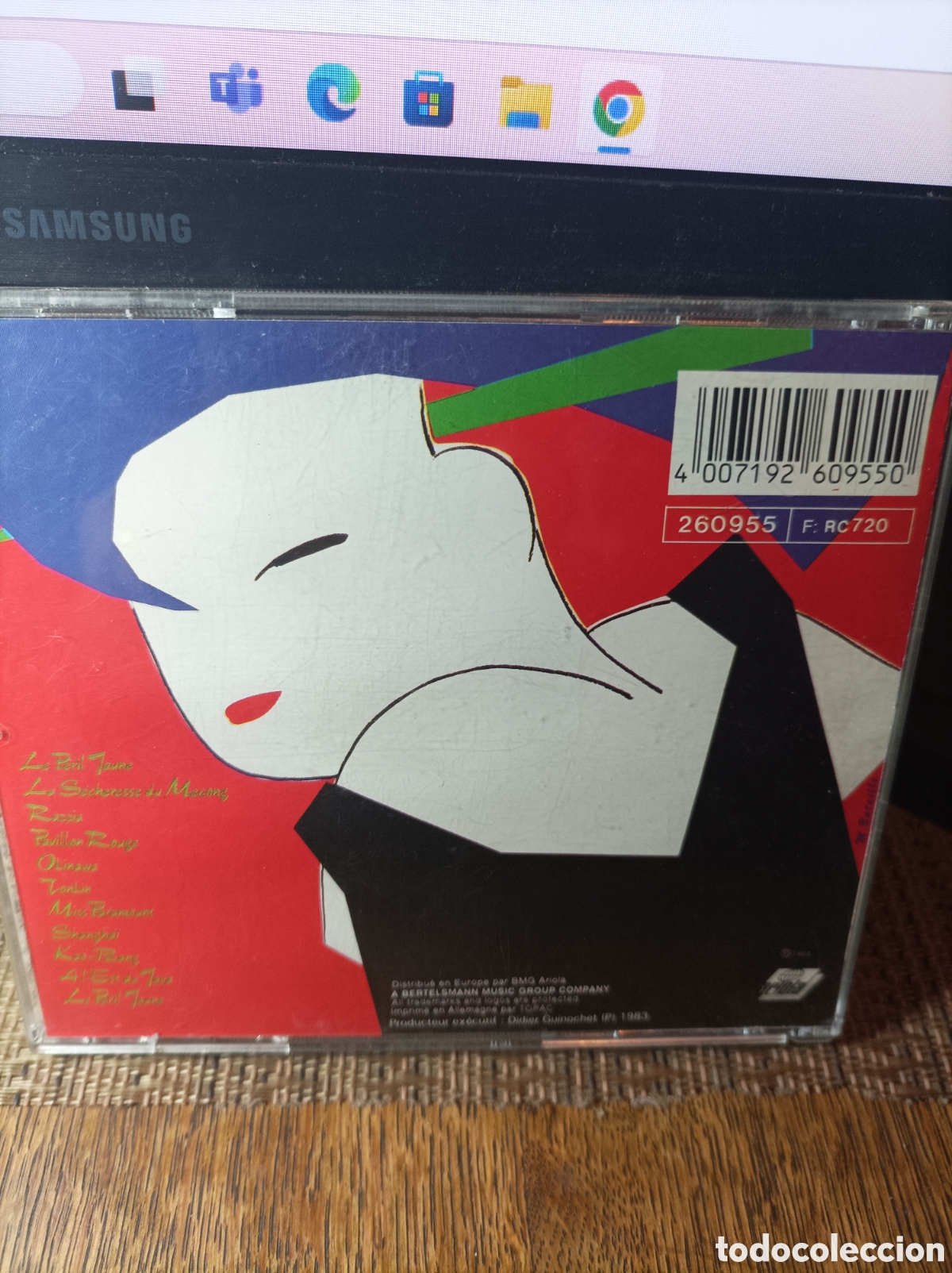 CDs de m&uacute;sica: Indochine. Le peril jaune. 1983. - Foto 2