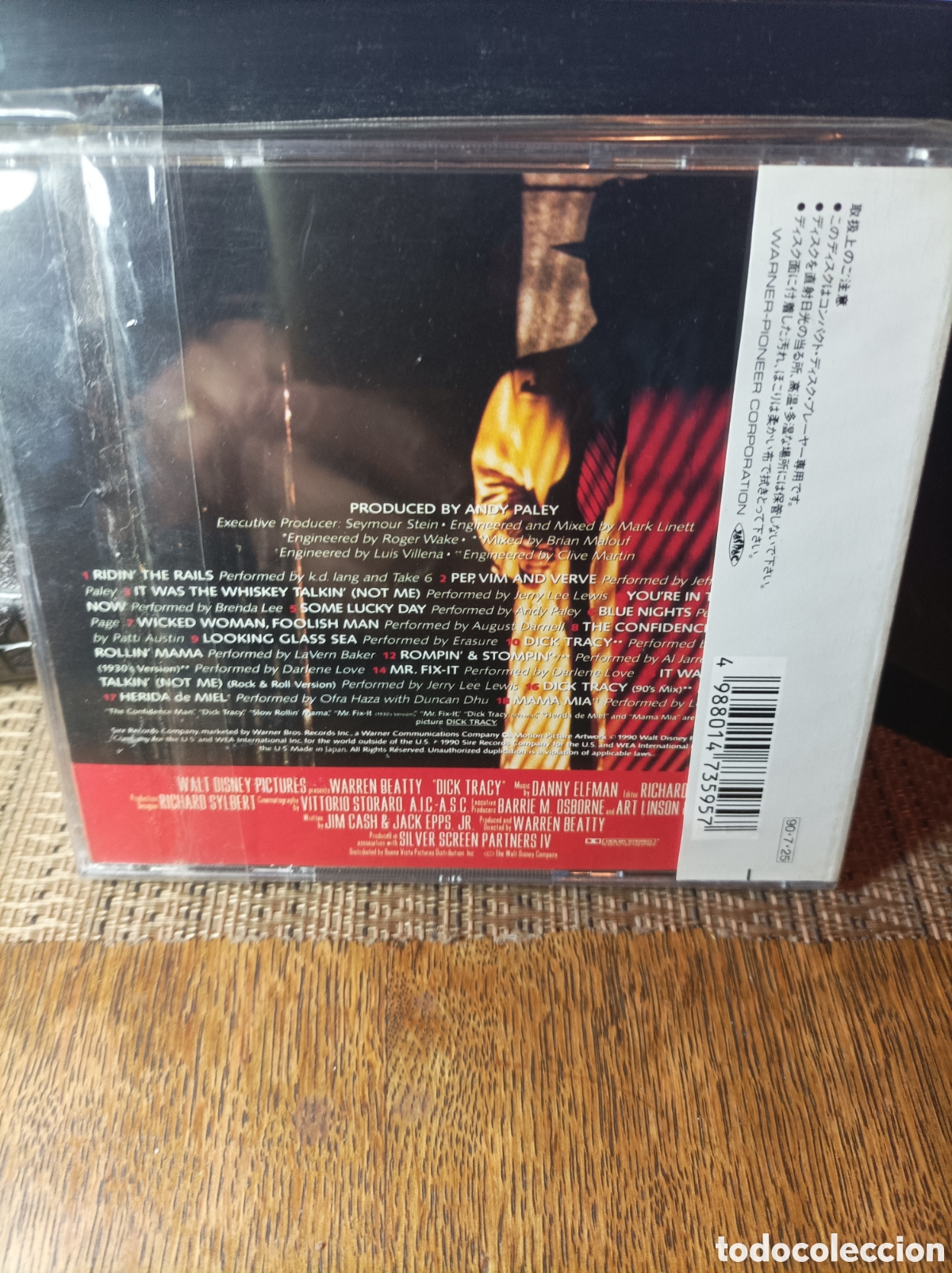 CDs de m&uacute;sica: Dick Tracy. Banda sonora original. Bso. Japan. Cd - Foto 2