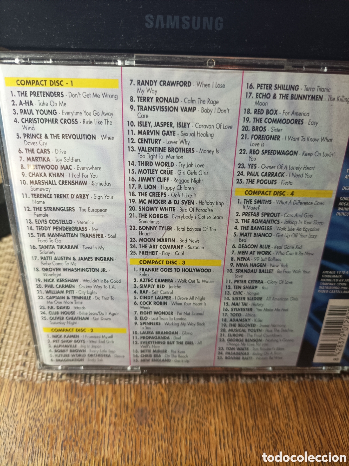 CDs de m&uacute;sica: Los 100 mayores &eacute;xitos de los 80. 4 cds - Foto 2