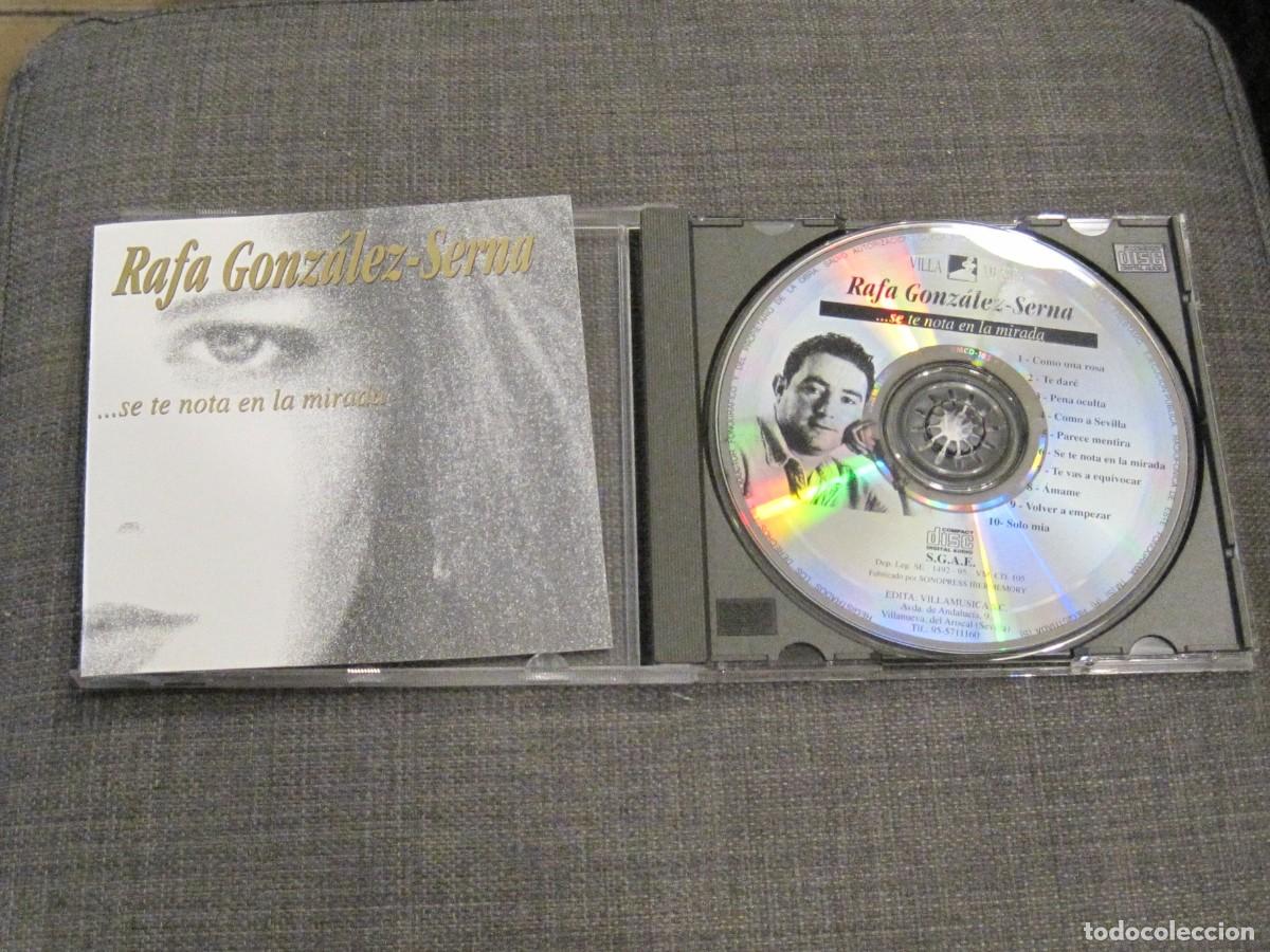 CDs de m&uacute;sica: RAFA GONZ&Aacute;LEZ SERNA - SE TE NOTA EN LA MIRADA - Foto 1