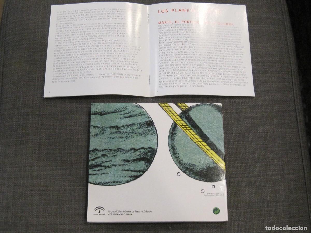 CDs de m&uacute;sica: ORQUESTA JOVEN DE ANDALUC&Iacute;A - LOS PLANETAS DIR. MICHAEL THOMAS - Foto 2