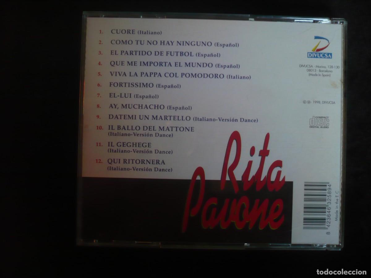 CDs de m&uacute;sica: rita pavone - los grandes exitos - cd como nuevo - Foto 2